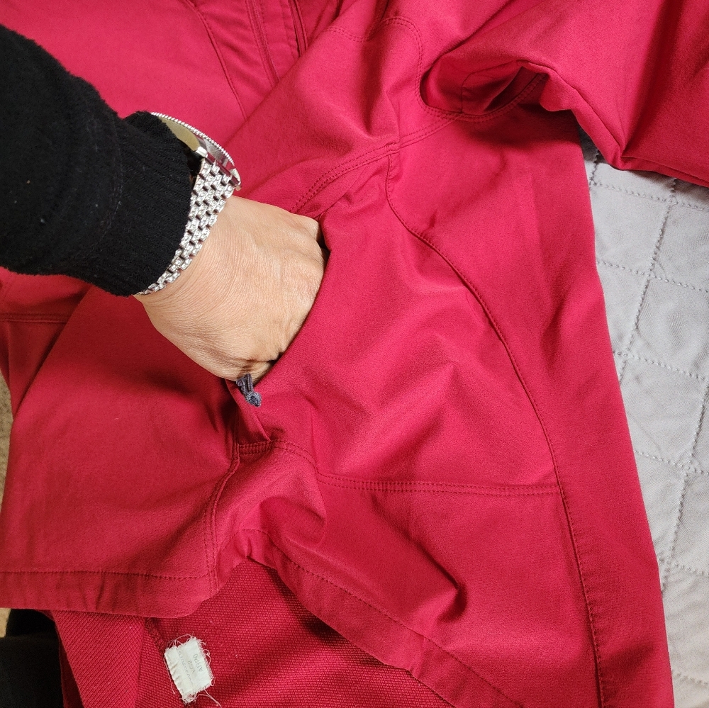 The North Face Jacket Womens Small Orange Soft Shell 1/4 Zip Hiking Apex G32 - Picture 6 of 10